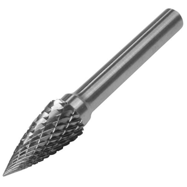 ■商品説明：金属などを切削加工するときに使用する超硬バーです。刃はダブルカット形状なので、低速回転でも安定して切削できます。エアツールや電動工具に取り付けて使用します。ポートの加工、鉄やアルミニウムなどの金属加工に使用できます。■商品仕様：...