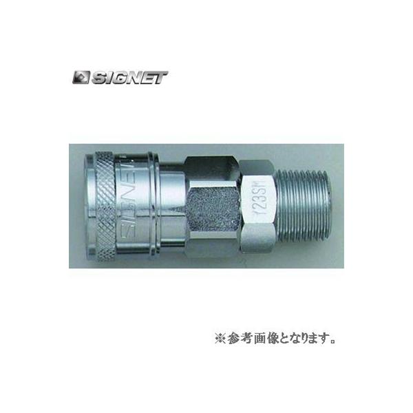 SIGNET Y22SM カップリング・ソケット(テツ)PT1/4″オネジ【シグネット】
