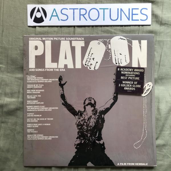 良盤 1987年 RC刻印 米国 本国オリジナル盤 Original Soundtrack LPレコード プラトーン Platoon 映画 Aretha Franklin, Otis Redding