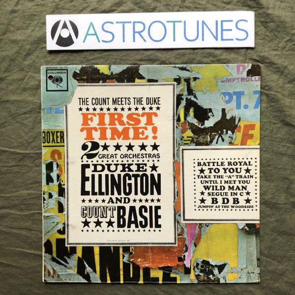傷なし美盤 米国盤 CL 1715 Duke Ellington &amp; Count Basie LPレコード First Time! The Count Meets The Duke ジャズ