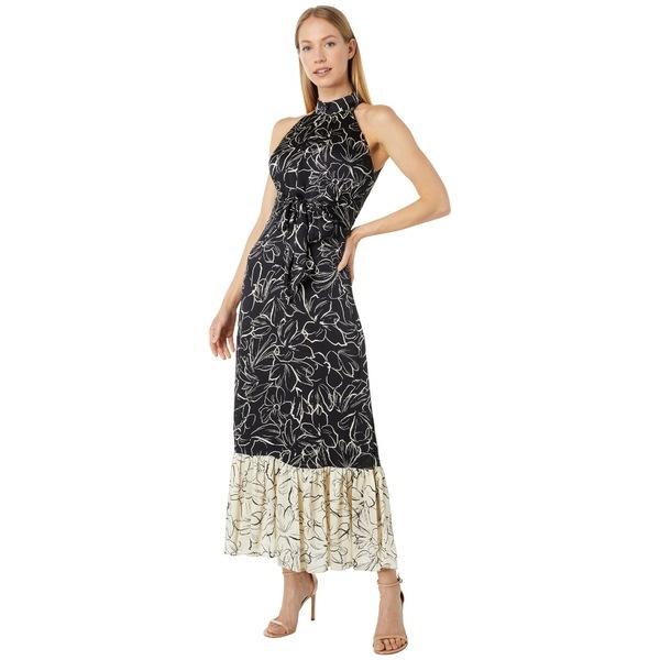 ショッピング本物 ワンピース レディース ランドリーバイシェリーシーガル トップス Two Tone N1me Halter Gown Black Cream 赤字特価セール Shalomsoua Fondazionemagni Org