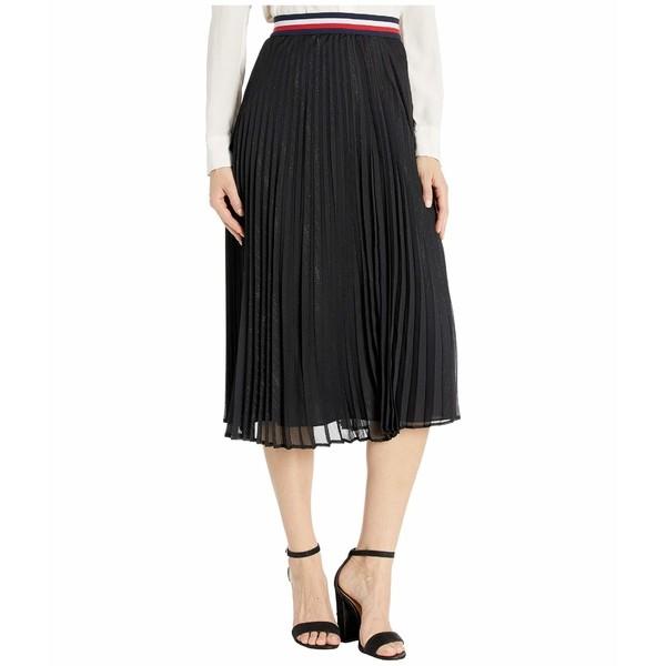 トミー ヒルフィガー スカート ボトムス レディース Stripe Pleated Skirt Black Www Masplarestaurant Com
