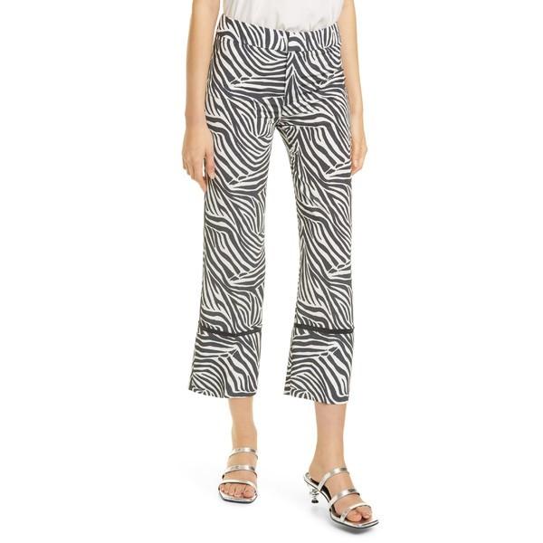 スミス カジュアルパンツ ボトムス レディース Smythe Zebra Print Crop Pants Zebra Print Www Nuwaraviththi Lk
