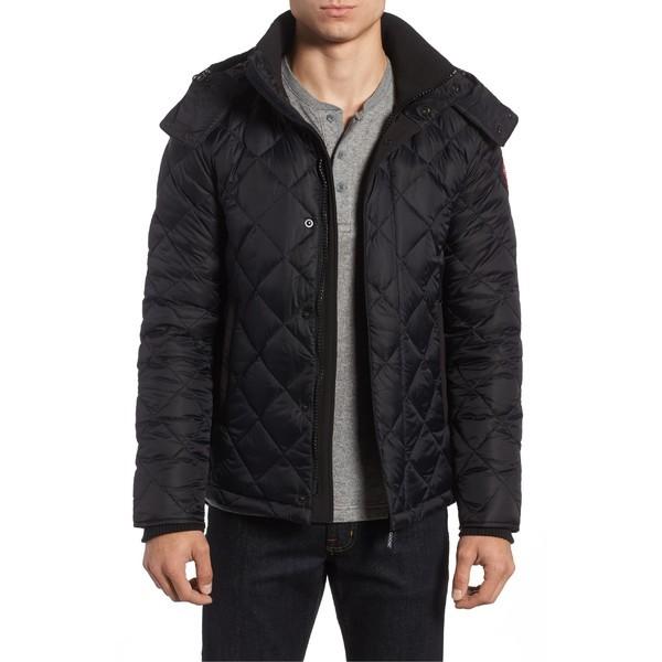 hendriksen slim fit quilted down coat