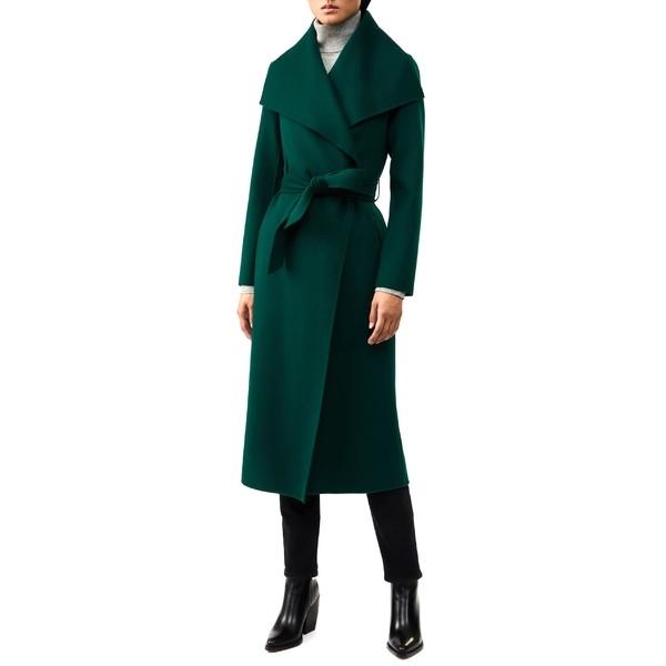 マッカージュ コート アウター レディース Mackage Wool Wrap Coat Green Olhodaguadocasado Al Gov Br