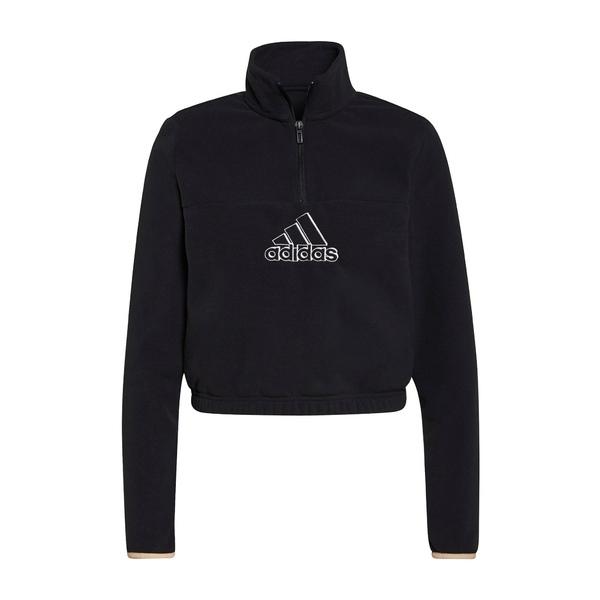 総額 激安 レディース ジャケット ブルゾン アディダス アウター Vjgmw Sweatshirt Polar Love Logo Half Zip Fleece Embroidered Brand B 激安卸売り Afrimarbre Ci