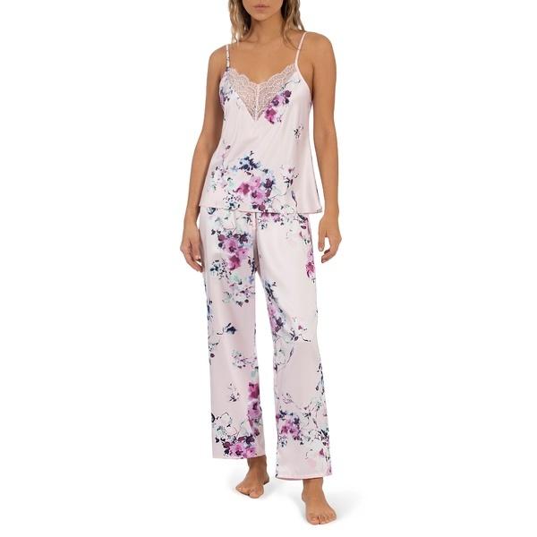 クリアランス販売店 レディース ナイトウェア インブルーム アンダーウェア Satin Pink Pajamas N1me Crop Camisole 買取 横浜 Jlt Polinema Org