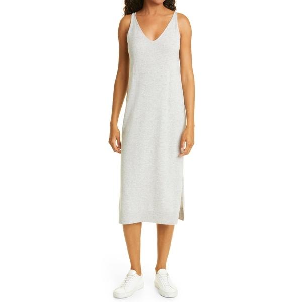 質屋 ワンピース レディース モナコ トップス クラブ Aiuqf2676 Sweater Signature Recycled Midi Light Heather Grey Dress Cashmere 中古 激安通販 Jlt Polinema Org