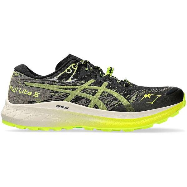 ASICS アシックス メンズ - スニーカー ASICS Fuji Lite 5 Black Safety Yellow 【US_8.5(26.5cm) 】