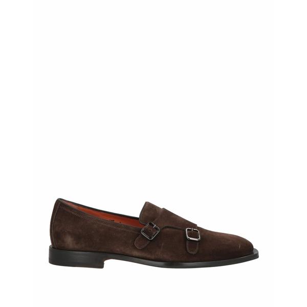 Santoni ブラウン レザー ローファー uploading-1441908.jpg