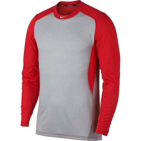 ナイキ トップス メンズ 野球 Nike Men S Long Sleeve Baseball Top Wolfgrey Universityred Mohmmadiyon Com