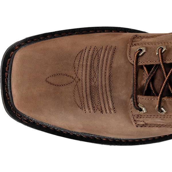 アリアト メンズ ブーツ レインブーツ シューズ Cascade 8 Wide Square Steel Toe Boot Alamo Brown Full Grain Leather Antoniodomingo Es