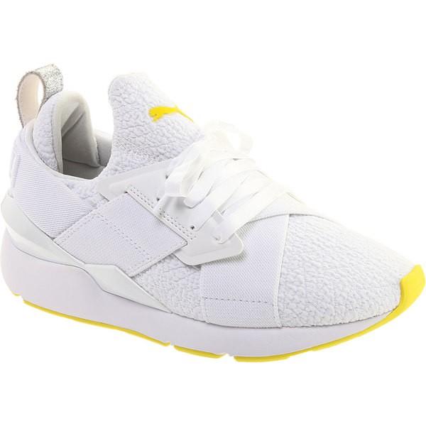 puma white blazing yellow