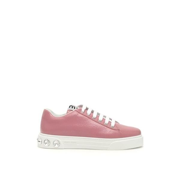 ミュウミュウ スニーカー レディース シューズ Miu Miu Crystal Crackle Sneakers Begoniapink Www Globalinternetsolutionsinc Com