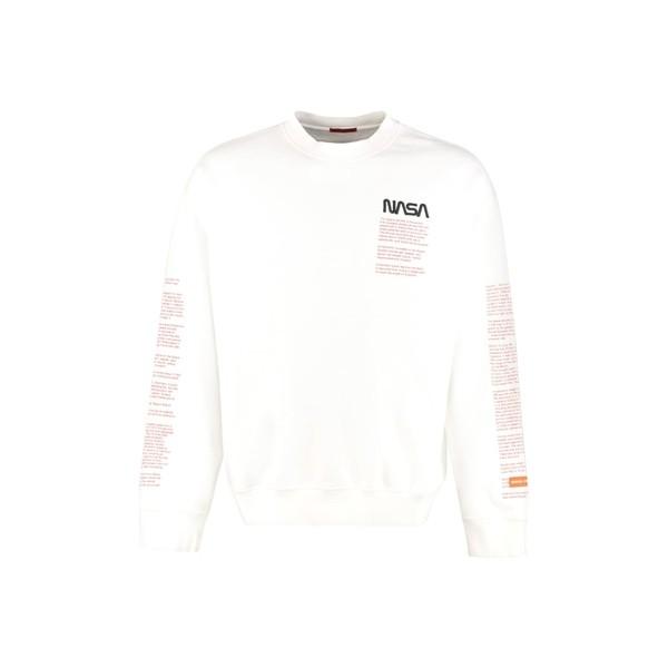 ヘロン プレストン パーカー スウェットシャツ メンズ アウター Heron Preston Logo Detail Cotton Sweatshirt White Texascashandpawn Com