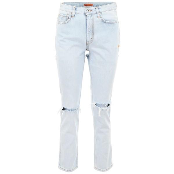 ヘロン プレストン デニム レディース ボトムス Heron Preston Cut Out Jeans Bleachorangeblue Blusquare Org