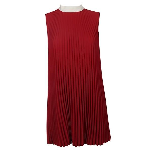 レッドヴァレンティノ ワンピース ファッション Valentino レディース トップス Dress Red Valentino Pleated Dress Deepred 48 1ltrqd38z8 B4hc 海外インポートファッション Asty