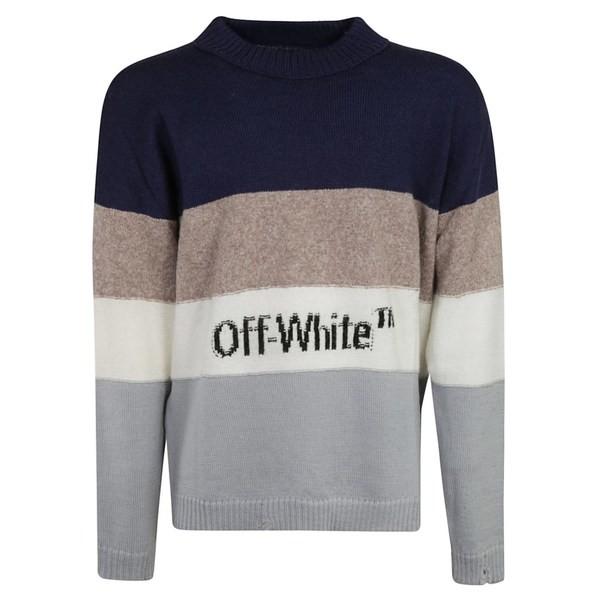 オフホワイト ニット セーター オフホワイト メンズ アウター メンズ Off White Ow メンズ Sweater 公式の店舗 人気no 1