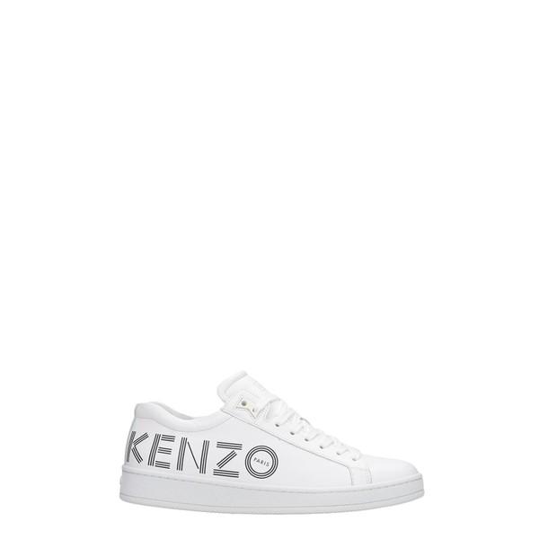 スニーカー メンズ Kenzo シューズ In Leather Sneakers Leather ケンゾー In シューズ White Asty White 48 1voujpgm4c 7w97 海外インポートファッション