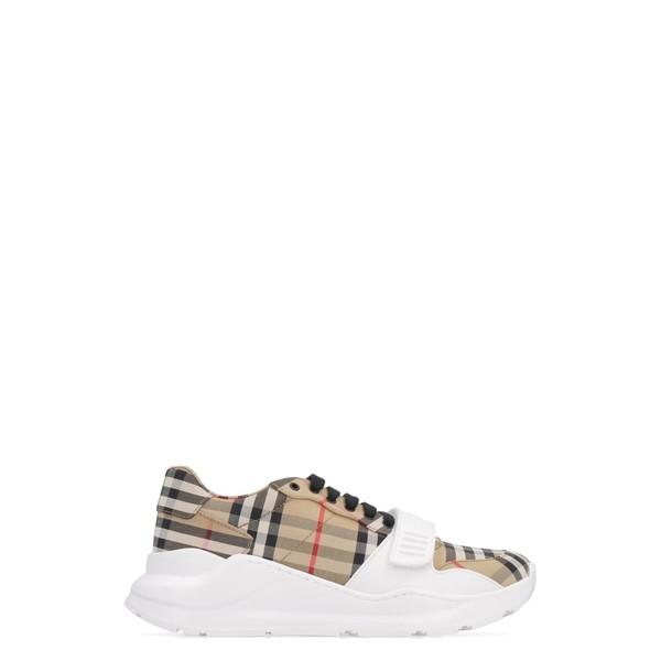 バーバリー スニーカー レディース シューズ Burberry Vintage Check Printed Canvas Sneakers Beige Olhodaguadocasado Al Gov Br