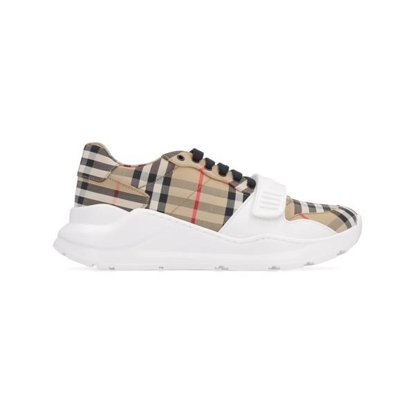 バーバリー スニーカー レディース シューズ Burberry Vintage Check Printed Canvas Sneakers Beige Olhodaguadocasado Al Gov Br