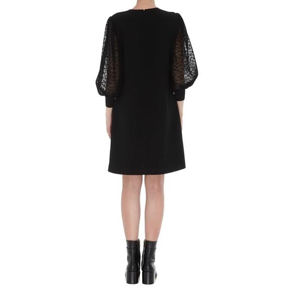 ジバンシー Lace Dress ワンピース トップス Sleeves Lace Asty With 48 1z1p0ui0hn 0236 海外インポートファッション Givenchy Sleeves レディース With Black