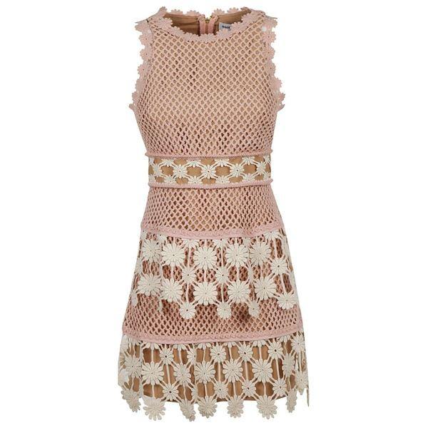 セルフ ポートレイト Perforated Perforated ワンピース Pink ファッション Dress レディース 48 238zw523db 10eb 海外インポートファッション トップス Self Portrait Self Portrait Lace Asty