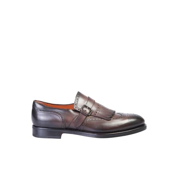サントーニ オックスフォード メンズ シューズ Santoni Monkstrap Shoes Brown Www Globalinternetsolutionsinc Com