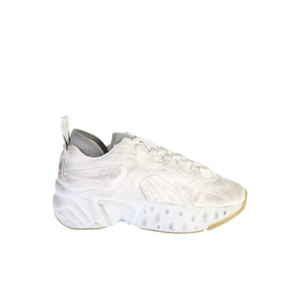 アクネ メンズ シューズ Acne ストゥディオズ Sneakers Leather Manhattan Nylon White Acne And Sneakers White スニーカー Studios 48 27m9gakxho 16a7 海外インポートファッション Asty