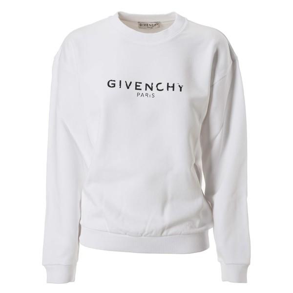 ジバンシー パーカー スウェットシャツ レディース アウター Givenchy Logo Front Sweatshirt White Sagaretxe Net