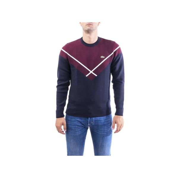 ラコステ ニット セーター メンズ アウター Lacoste Sweater Blunavy Spabri Com