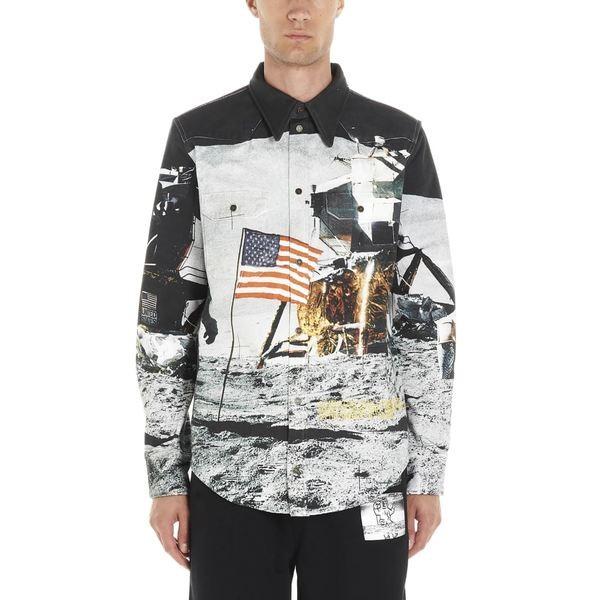 カルバンクライン Klein シャツ メンズ トップス Calvin Klein 長袖 Moon Landing Shirt トップス Multicolor 48 Bljn60rlmk 0e4a 海外インポートファッション Asty
