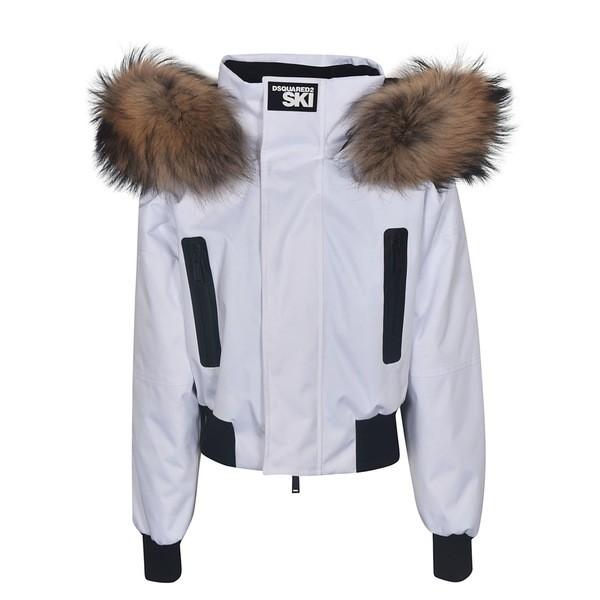 ディースクエアード ジャケット ブルゾン レディース Fur アウター Dsquared2 Fur アウター Jacket レディース White