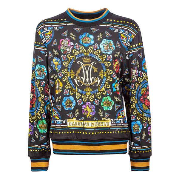 ドルチェ ガッバーナ パーカー スウェットシャツ メンズ アウター Dolce Gabbana Fleece Multicolor Andwaffles Com