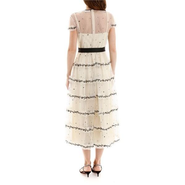 レッドヴァレンティノ ワンピース レディース レディース トップス Long Red Valentino Dress Long Plumetis Dress With Sequins 48 W5kl46b850 Kelb 海外インポートファッション Asty