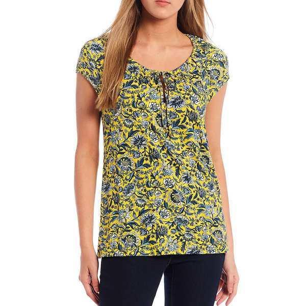 限定二枚目50 Off レディース マイケルコース トップス シャツ Pwkx Trim Sc Saturated Print Michael Michael Kors Hardware Fleur Cut Out 通販限定 Ventures Com My