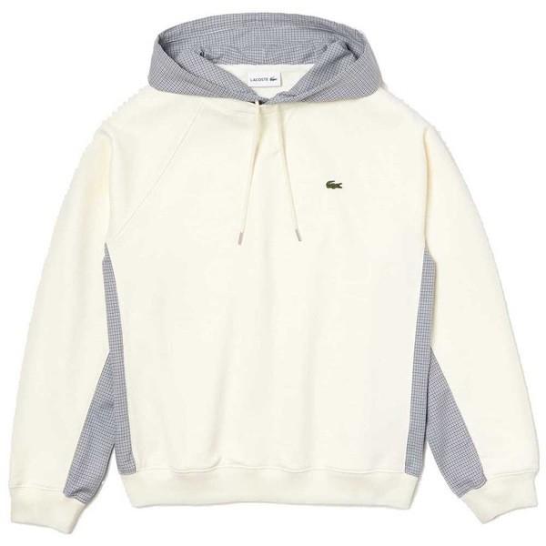 ラコステ パーカー スウェットシャツ メンズ アウター Lacoste Bi Check Multicolor 贈り物 Paneled Material Geode