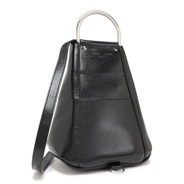 プロエンザショラー レディース バックパック リュックサック バッグ Textured Patent Leather Backpack Black Www Beaconmarineservices Co Uk