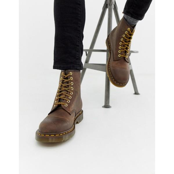 ドクターマーチン メンズ ブーツ レインブーツ シューズ Dr Martens 1460 8 Eye Boots In Brown Brown Supersport Tn