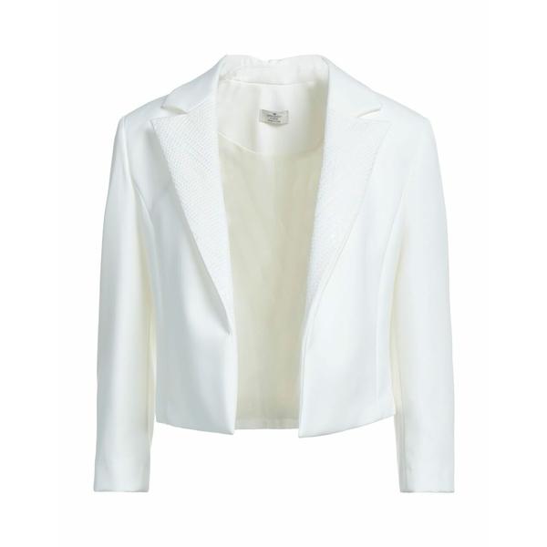 ナチュラルネイビー リュー ジョー ジャケット＆ブルゾン アウター レディース Suit jackets White 