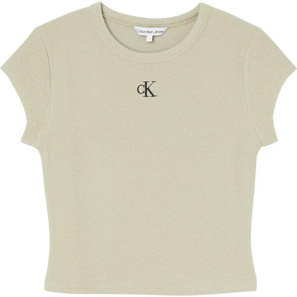 カルバンクライン Tシャツ レディース トップス Ribbed Fitted Tshirt
