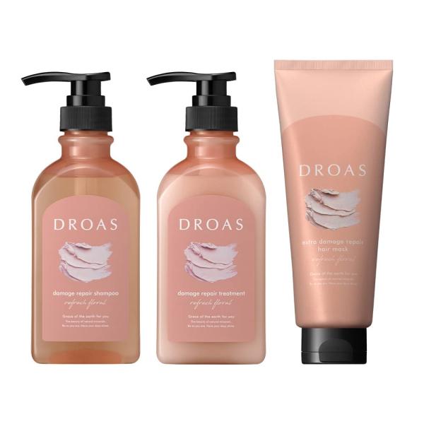 DROAS ドロアス | シャンプー トリートメント ヘアマスク 3点セット ダメージリペア