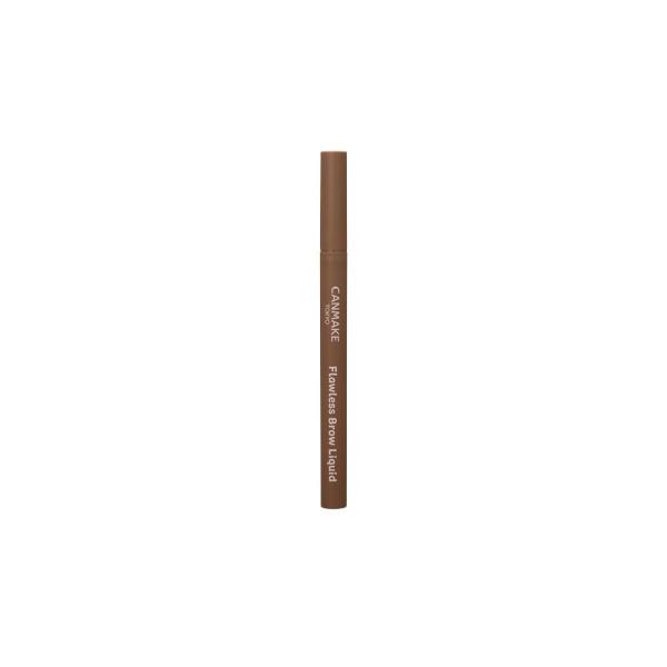 キャンメイク フローレスブロウリキッド 01 クルミブラウン 0.5ml リキッドアイブロウ 炭パウダー マット ブラウン