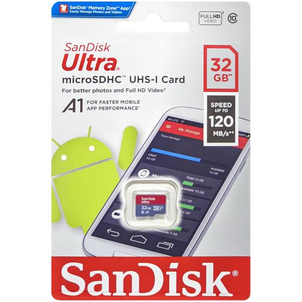 他サイト： 【並行輸入品】SanDisk サンディスク SDSQUA4-032G-GN6MN マイクロSDHCカード Ultra 32GBの商品画像