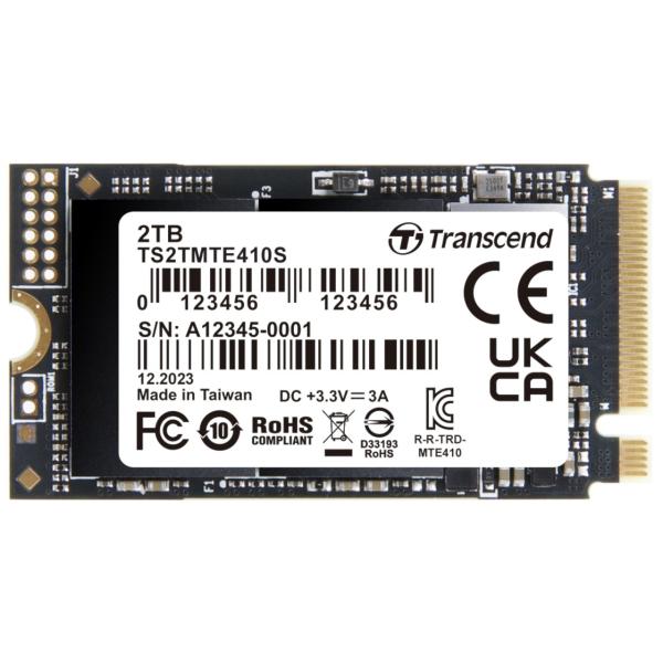 内蔵型SSD Transcend M.2 2242 SSD 2TB TS2TMTE410S Transcend トランセンドジャパン TS2TMTE410S M.2 Type2242 NVMe