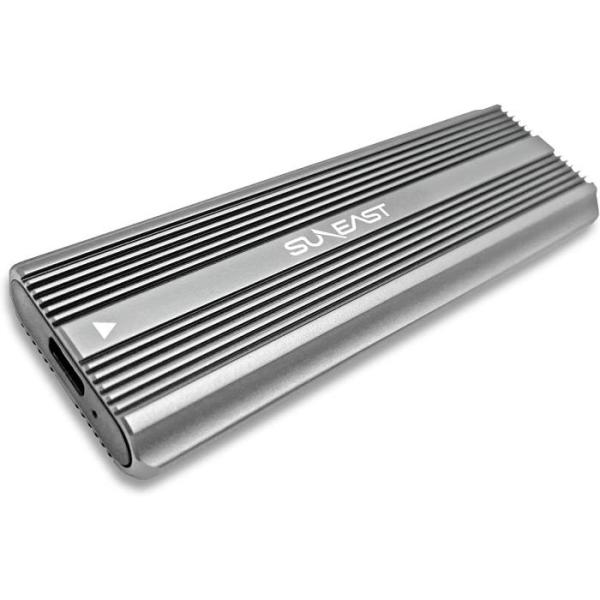 【正規代理店】SUNEAST M.2 SSD 外付けケース M.2 NVMe/PCIe USB C 3.1 Gen 2接続 UASP対応 10Gbps高速転送速度 M.2 USB A＆USB C2本ケーブル付き SENVTC30-01BK