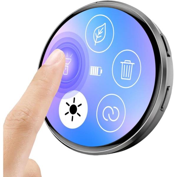 電子バッジ パーソナライズされたデジタルバッジピン タッチスクリーンデジタル写真表示ブローチ 電子缶バッジ 動く電子バッジ 画像・動画・GIFを再生でき