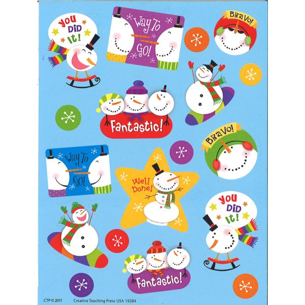 SNOWMEN STICKERS/�X�m�[�}���X�e�b�J�[/�Ⴞ��܂̃V�[��/5�V�[�g90��/�p��R�����g
