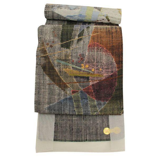 西陣織 渡文謹製 六通柄 真綿 八寸名古屋帯 [商品番号8nobi678