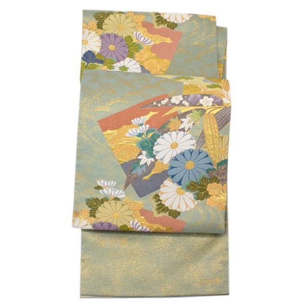新品西陣織引箔袋帯【綿芯仕立付】名門・となみ織物